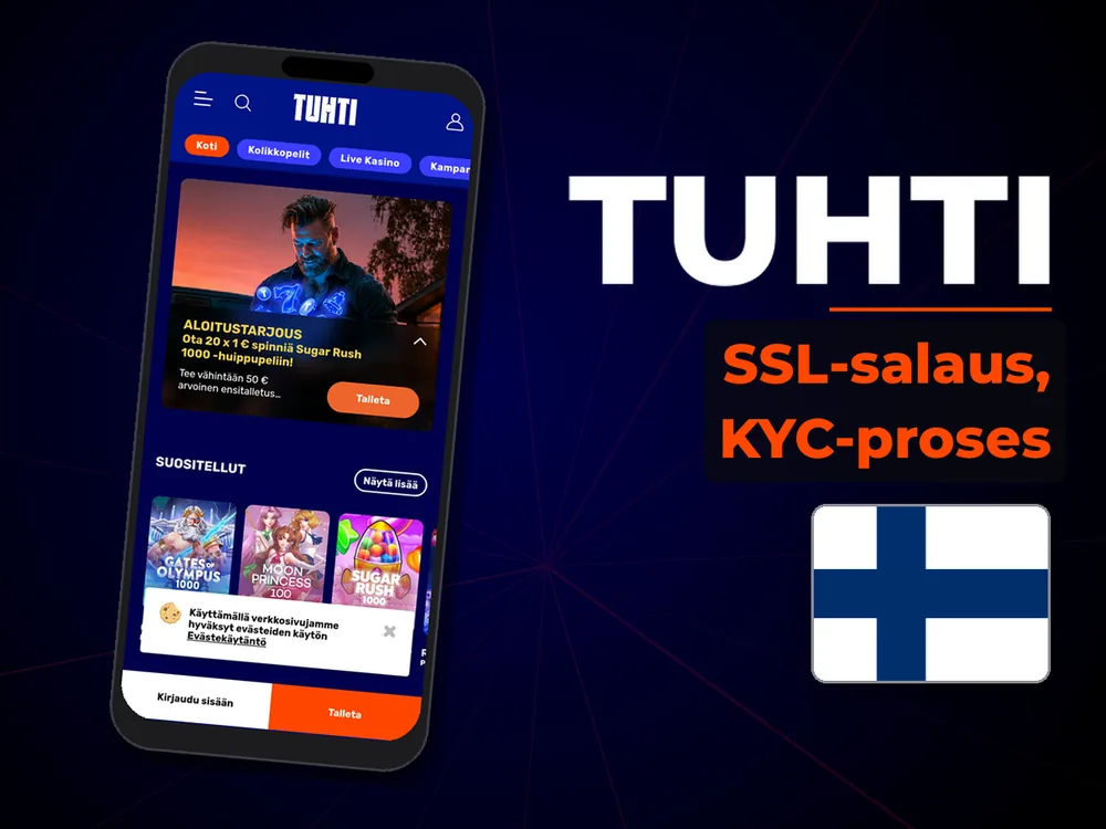 Tuhti - SSL-salaus, KYC-proses