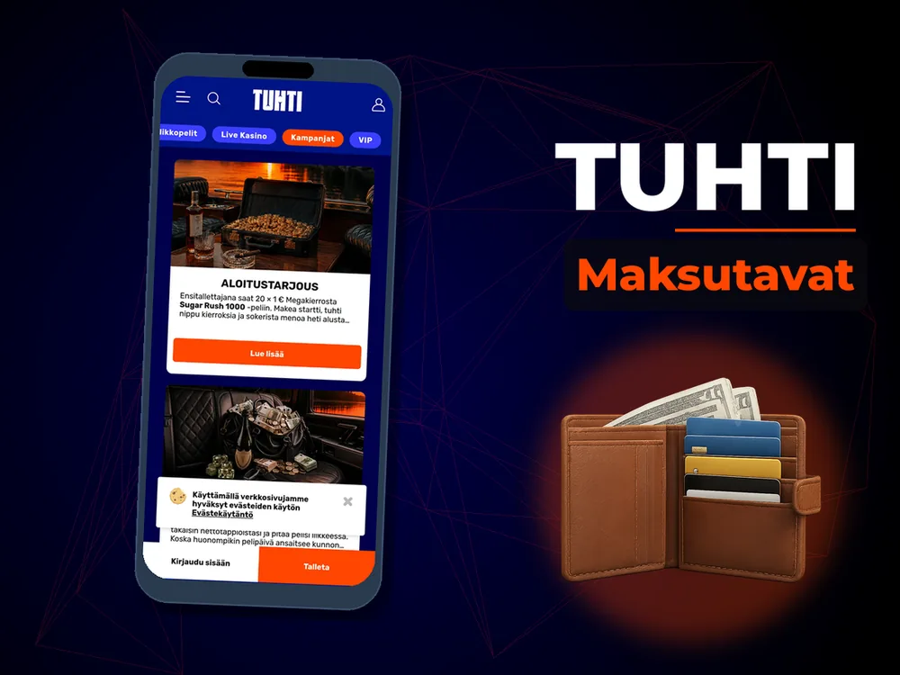 Tuhti - Maksutavat