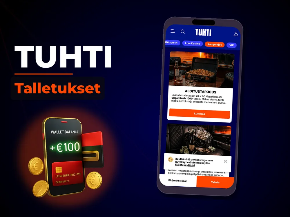 Tuhti - Talletukset