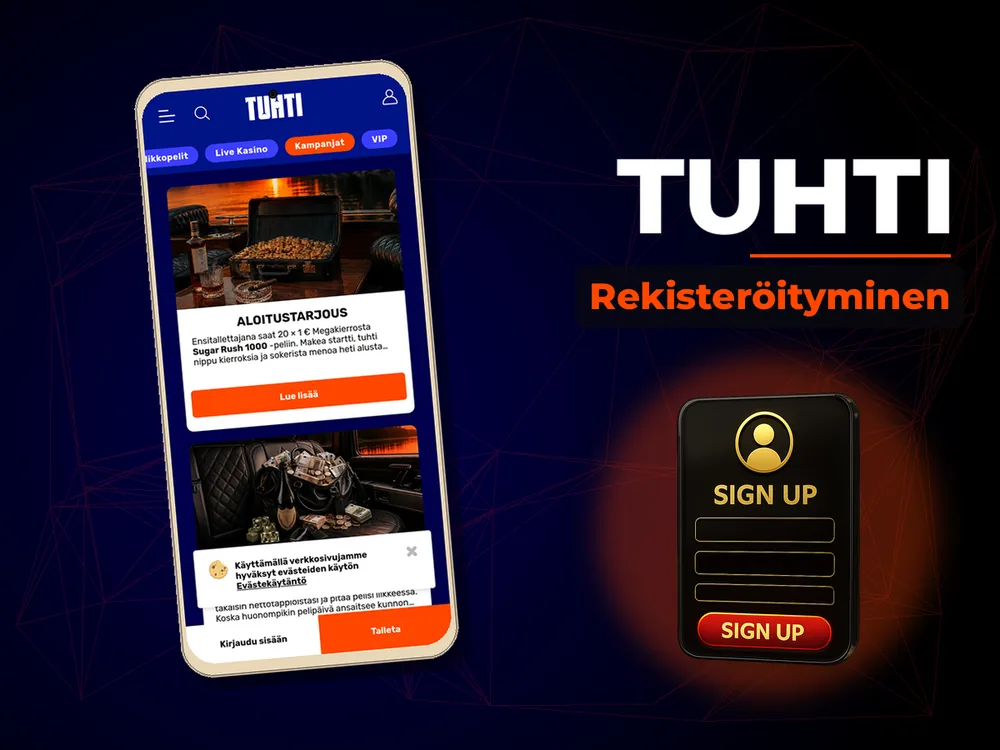 Tuhti - Rekisteröityminen