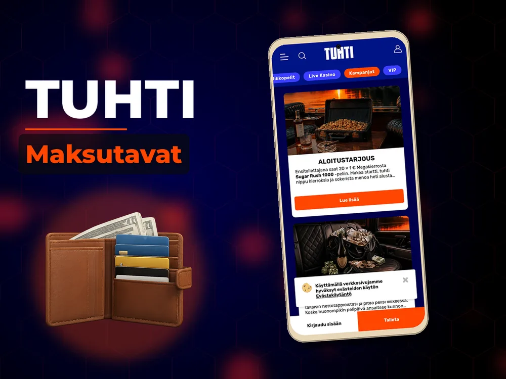 Tuhti - Maksutavat