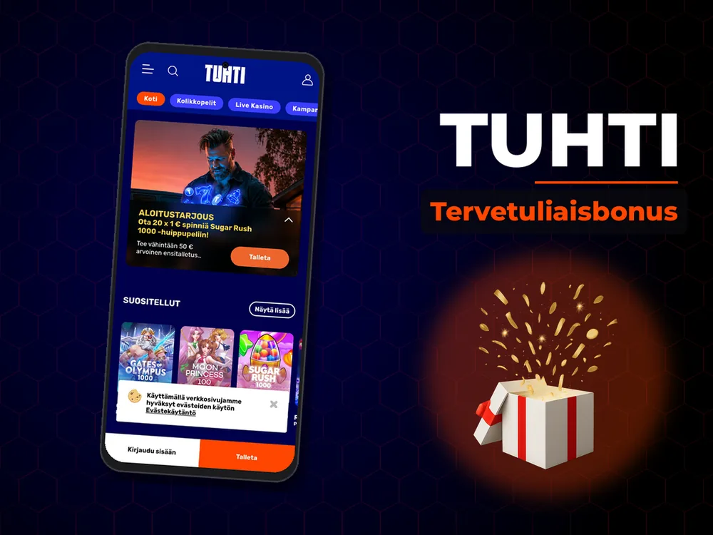 Tuhti - Tervetuliaisbonus