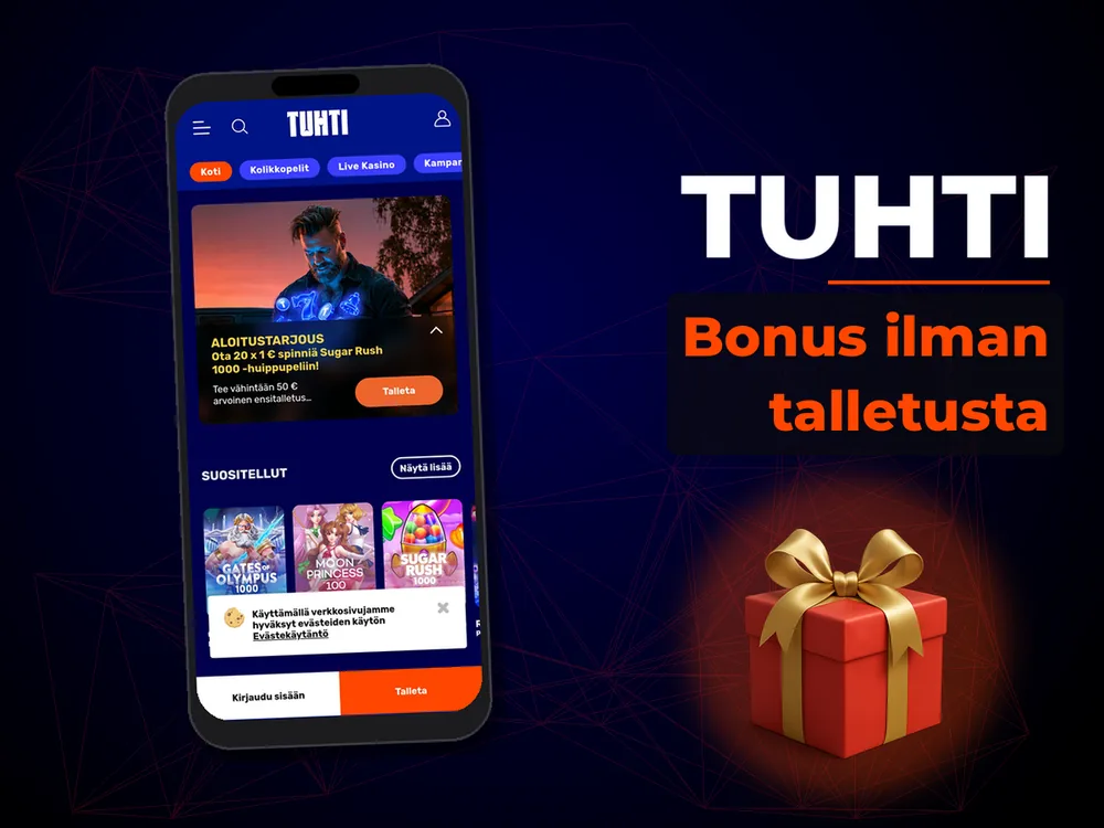 Tuhti - Bonus ilman talletusta