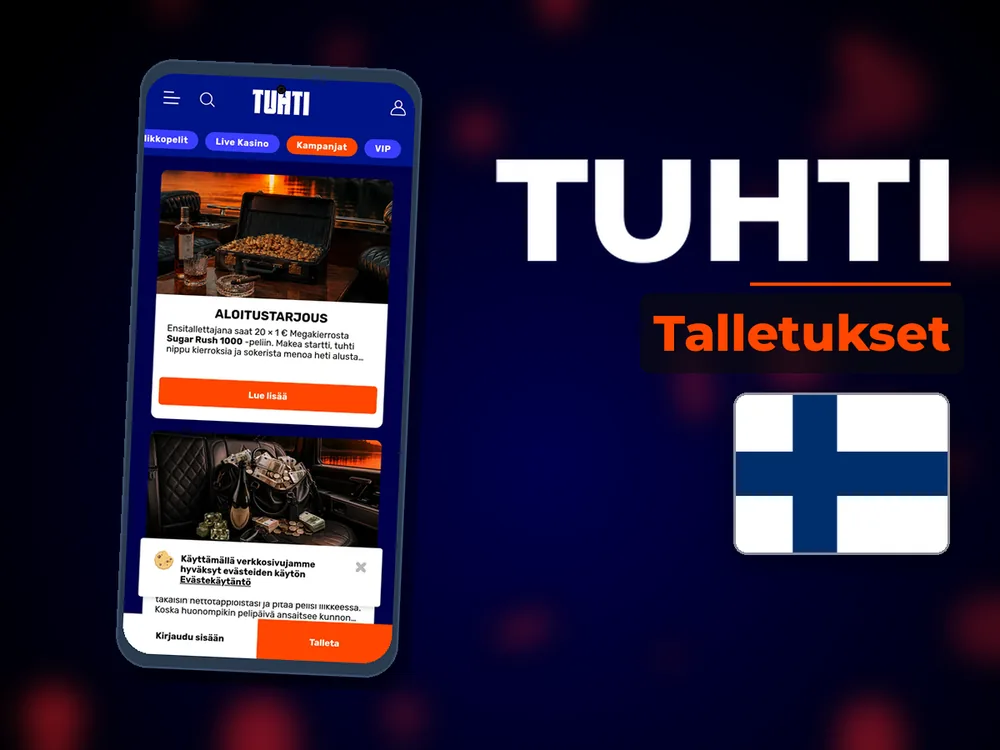 Tuhti - Talletukset