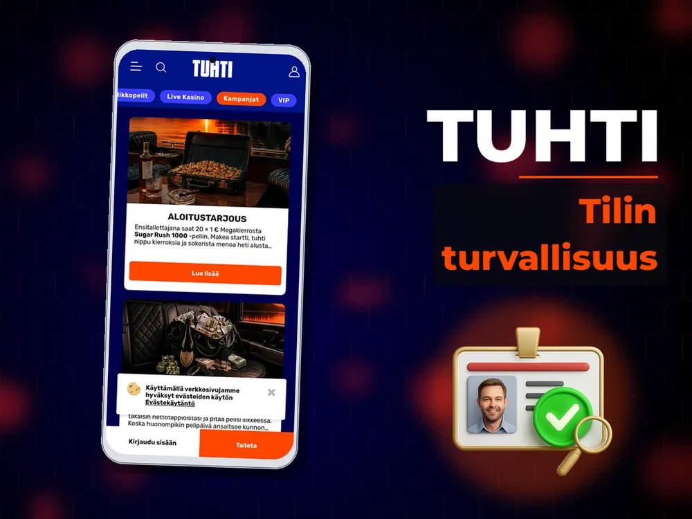 Tuhti - Tilin turvallisuus